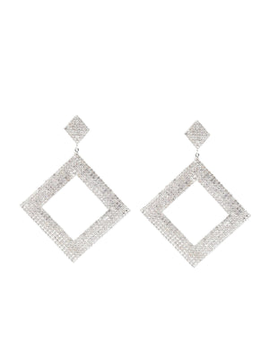 Rajwada Square Patterned Hoop Earring For Women