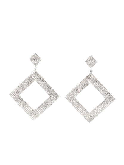 Rajwada Square Patterned Hoop Earring For Women