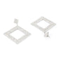 Rajwada Square Patterned Hoop Earring For Women