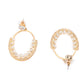 Rajwada White Embellished Dangler Earring For Women