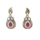 Rajwada Purple And Gold Choker Necklace Set For Women
