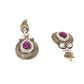 Rajwada Purple And Gold Choker Necklace Set For Women