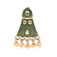 Rajwada Green Meenakari Dangler Earring For Women