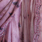 Rajwada - Lilac Satin Georgette Prism Print Saree with Unstitched Blouse