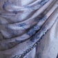 Rajwada - Grey Satin Georgette Prism Print Saree with Unstitched Blouse