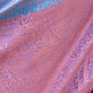Pink Silk Blend Woven Saree With Unstitched Blouse