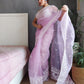 Rajwada Pink Organza  Saree with unstitched Blouse For Women