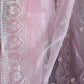 Rajwada Pink Organza  Saree with unstitched Blouse For Women