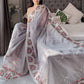 Rajwada Women's Light Purple Organza  Saree with unstitched Blouse