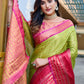 Rajwada Green Silk  Saree with unstitched Blouse For Women