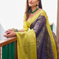Rajwada Navy Blue Silk  Saree with unstitched Blouse For Women