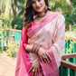Rajwada Women's Off White Silk  Saree with unstitched Blouse