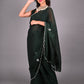 Rajwada Green Silk Blend Embroidered Saree For Women