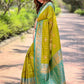 Rajwada Olive Woven Design Soft Silk Saree With Unstitched Blouse For Women