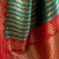 Rajwada Green Woven Design Soft Silk Saree With Unstitched Blouse For Women