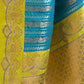 Rajwada Teal Woven Design Soft Silk Saree With Unstitched Blouse For Women