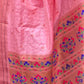 Rajwada Pink Woven Design Silk Blend Saree With Unstitched Blouse For Women