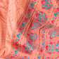 Rajwada Peach Woven Design Silk Blend Saree With Unstitched Blouse For Women