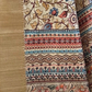 Rajwada Beige Printed Silk Blend Saree With Unstitched Blouse For Women