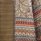 Rajwada Grey Printed Silk Blend Saree With Unstitched Blouse For Women
