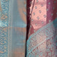 Rajwada Mauve Woven Design Tissue Silk Saree With Unstitched Blouse For Women