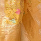 Rajwada Mustard  Woven Design Organza Saree With Unstitched Blouse For Women
