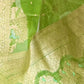 Rajwada Green Woven Design Organza Saree With Unstitched Blouse For Women