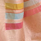 Rajwada Peach Woven Design Organza Saree With Unstitched Blouse For Women