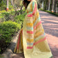 Rajwada Olive Woven Design Organza Saree With Unstitched Blouse For Women