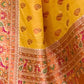 Rajwada Yellow Woven Design Silk Blend Saree With Unstitched Blouse For Women