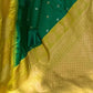 Rajwada Green Woven Design Soft Silk Saree With Unstitched Blouse For Women