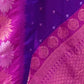 Rajwada Purple Woven Design Soft Silk Saree With Unstitched Blouse For Women