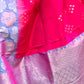 Rajwada Pink Woven Design Soft Silk Saree With Unstitched Blouse For Women
