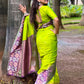 Rajwada Olive Woven Design Soft Silk Saree With Unstitched Blouse For Women