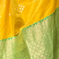 Rajwada Yellow Woven Design Soft Silk Saree With Unstitched Blouse For Women