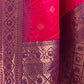 Rajwada Pink Woven Design Soft Silk Saree With Unstitched Blouse For Women