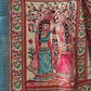 Rajwada Blue Printed Silk Blend Saree With Unstitched Blouse For Women