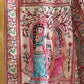 Rajwada Mustard Printed Silk Blend Saree With Unstitched Blouse For Women