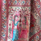 Rajwada Pink Printed Silk Blend Saree With Unstitched Blouse For Women