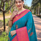 Rajwada Blue Woven Design Soft Silk Saree With Unstitched Blouse For Women