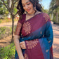 Rajwada Blue Woven Design Soft Silk Saree With Unstitched Blouse For Women