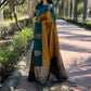 Rajwada Mustard Woven Design Soft Silk Saree With Unstitched Blouse For Women