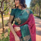Rajwada Pink Woven Design Soft Silk Saree With Unstitched Blouse For Women