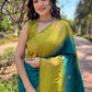 Rajwada Olive Woven Design Soft Silk Saree With Unstitched Blouse For Women