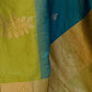 Rajwada Olive Woven Design Soft Silk Saree With Unstitched Blouse For Women