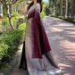 Rajwada Maroon Woven Design Soft Silk Saree With Unstitched Blouse For Women