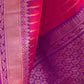 Rajwada Pink Woven Design Soft Silk Saree With Unstitched Blouse For Women