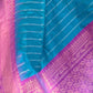 Rajwada Blue Woven Design Soft Silk Saree With Unstitched Blouse For Women