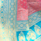 Rajwada Pink Woven Design Tissue Silk Saree With Unstitched Blouse For Women
