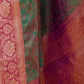 Rajwada Green Woven Design Silk Blend Saree With Unstitched Blouse For Women